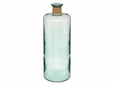 Vase épaule en verre recyclé h 75 transparent - atmosphera