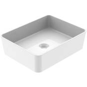 Vasque rectangulaire à poser Ancodesign Anconetti 48x37cm - Blanc