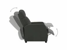 Vidaxl fauteuil inclinable anthracite similicuir 321355