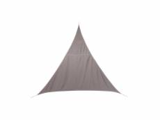 Voile d'ombrage triangulaire curacao - 5 x 5 x 5 m - taupe