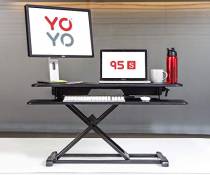 Yo-Yo DESK 95-S [SLIM] (NOIR , 95cm) - Bureau de vente