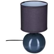 Atmosphera - Lampe céramique Timéo gris souris H25cm