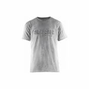 Blaklader - T-shirt imprimé 3D Gris chiné Taille l - Gris