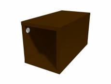Cube de rangement bois 25x50 cm 25x50 wengé CUBE25-W