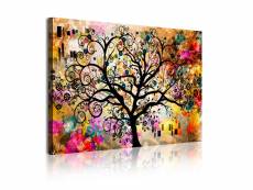 Dekoarte - impression sur toile moderne | décoration pour le salon ou chambre | l'arbre de la vie klimt | 120x80cm C0350