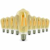 Eclairage Design - Lot de 10 ampoules led E27 7W ST64