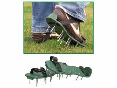 Hi sandales à aérateur de pelouse vert
