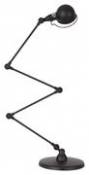 Lampadaire Signal Zigzag 4 bras articulé - H max 120 cm - Jieldé noir en métal