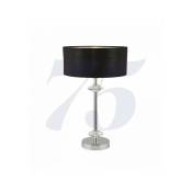 Lampe de table new orleans 1 ampoule chrome avec abat-jour