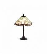 Lampe de table Tiffany Carole 1 Ampoule Ambre 100 Cm