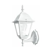 Lanterne de jardin Roma 1 ampoule Aluminium,diffuseur Verre blanc - Blanc