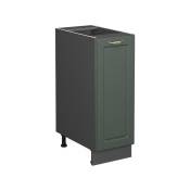 Meuble bas coulissant Fame-Line 30 cm anthracite/vert