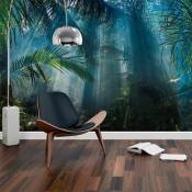 Papier peint panoramique jungle préencollé tropicale H 250 x L 480 cm