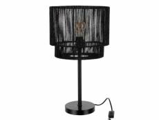 Paris prix - lampe à poser design "paul" 52cm noir