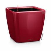 Pot carré Lechuza Premium LS rouge scarlet brillant