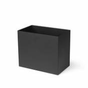 Pot / Pour jardinière Plant Box Large - Prof. 34 cm - Ferm Living noir en métal
