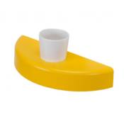 Sanindusa - Porte verre wc kids sanitaires pour enfant jaune avec verre