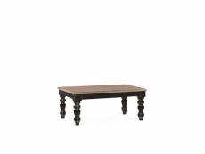 Table basse bois marron 115x60x40cm - décoration d'autrefois