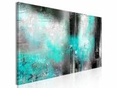 Tableau turquoise fog (1 part) narrow taille 150 x