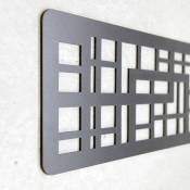 tête de lit économique décoratif en PVC - type forge. Modèle - Portugal - 150cm x 60cm, Noir