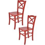 Tommychairs - Set 2 chaises CROSS pour cuisine, bar