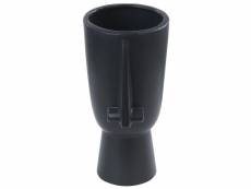 Vase à fleurs noir 22 cm artemis 361690