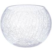Vase boule verre craquelé H15cm Atmosphera créateur