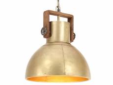 Vidaxl lampe suspendue industrielle 25 w laiton rond