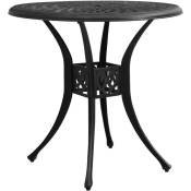 Vidaxl - Table de jardin Noir 78x78x72 cm Aluminium coulé