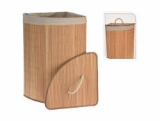 Bathroom solutions panier à linge d'angle bambou