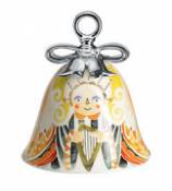 Boule de Noël Holy Family / Cloche L'Ange - Porcelaine peinte main - Alessi multicolore en céramique