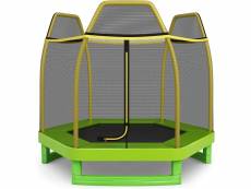 Costway trampoline pour enfant 166 cm avec clôture