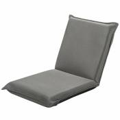 Décoshop26 - Chaise de sol pliable tatami inclinable en 6 position 44x54x53 cm gris