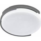 Etc-shop - Plafonnier led métal blanc gris lampe de