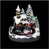 Fééric Lights And Christmas - Village de Noël lumineux et animé Train du Père Noël - Feeric Christmas - Multicolore modèle b