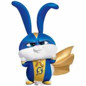 Figurine en carton Pompon le Lapin en super-héros Comme des bétes H 90 CM - Bleu