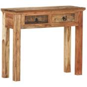 Fimei - Table console 90,5x30x75 cm Bois d'acacia et