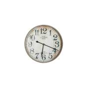 Horloge Old Town ronde 74 cm en fer gris vieilli et