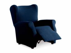 Housse de fauteuil inclinable relax eiffel textile milan bleu
