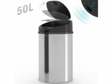 Jago® poubelle automatique - 50 l, couvercle amovible,