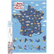 Jeux 2 Momes - Poster à gratter Régions de France