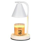 Lampe chauffe-bougie, lampe à bougie en métal à intensité variable pour bougies parfumées sans flamme fondante, chauffe-cire pour cire parfumée pour