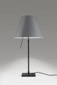 Lampe de table Costanza / H 76 à 110 cm - Luceplan gris en plastique
