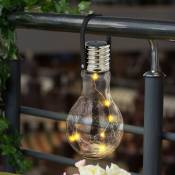 Lampe suspendue de plafond de patio en verre craquelé