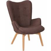 Légant fauteuil de salon élégant moderne dans le tissu Chesterfield Diverses couleurs Couleur : marron