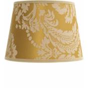 Licht-erlebnisse - Abat-jour en tissu doré décoré de motifs baroques au style classique pour lampes de table avec culot E14 - Or - Or