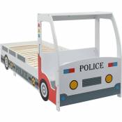 Lit voiture de police avec bureau pour enfants 90 x