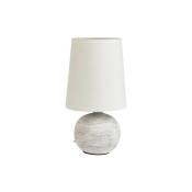 Mathias Luminaires - Lampe ceramique Fania blanc 13x24.5cm