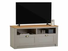 Meuble tv bolton 2 tiroirs de rangement, meuble télé