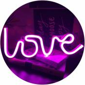 Néon Love Signs Light led Amour Art Décoratif Signe de Chapiteau - Décoration Murale/Décoration de Table pour Fête de Mariage Salle Enfants Salon
